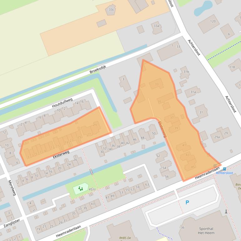 Kaart van postcodegebied 3403BC.