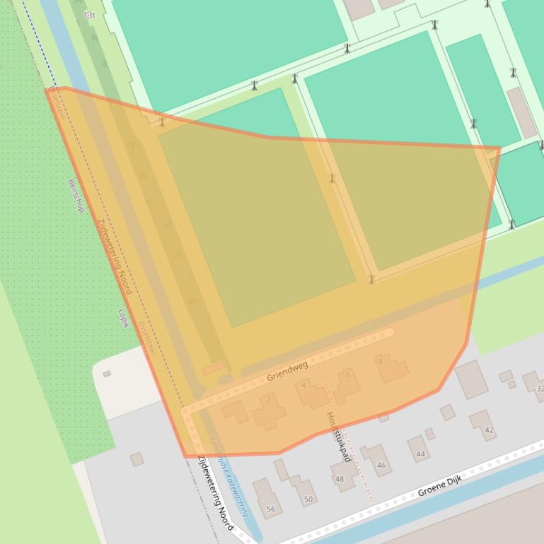 Kaart van postcodegebied 3403NG.