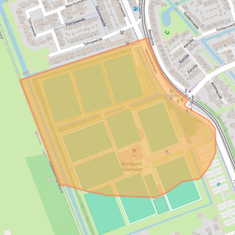 Kaart van postcodegebied 3403NK.