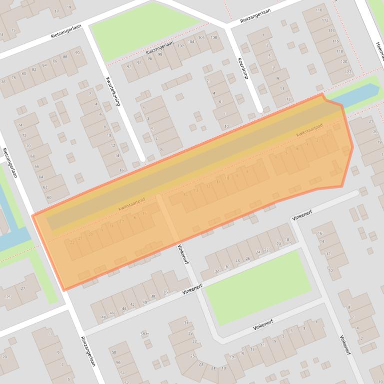 Kaart van postcodegebied 3403ZH.