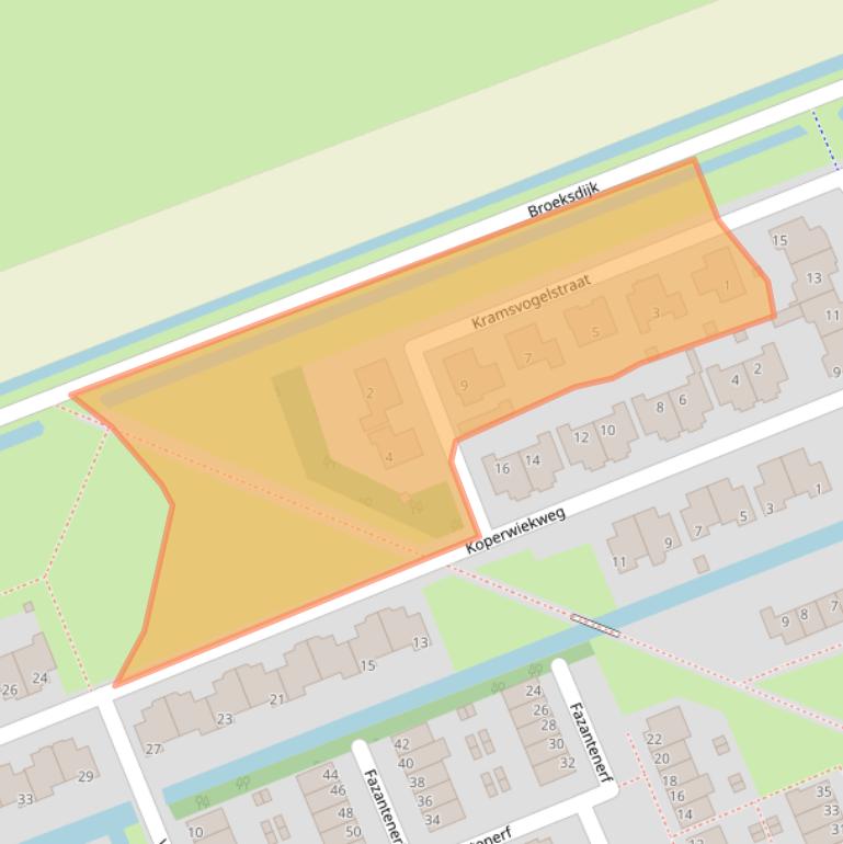 Kaart van postcodegebied 3403ZV.