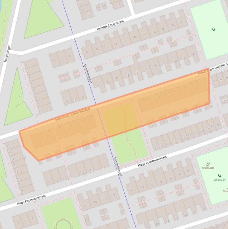 Kaart van postcodegebied 3404AE.
