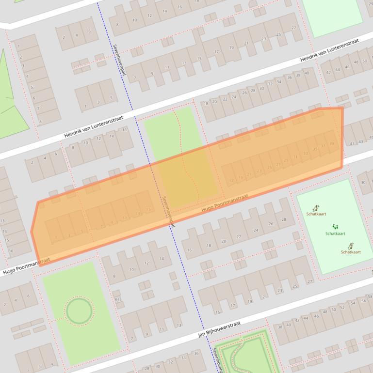 Kaart van postcodegebied 3404AH.