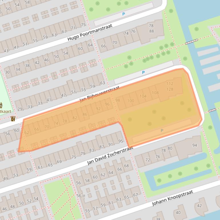 Kaart van postcodegebied 3404AN.