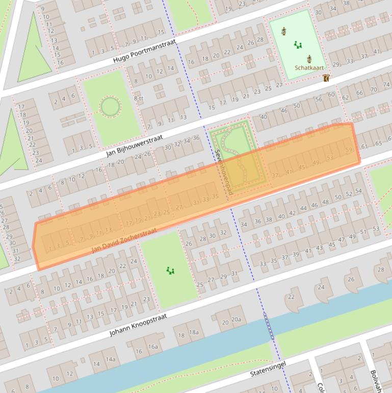 Kaart van postcodegebied 3404AP.