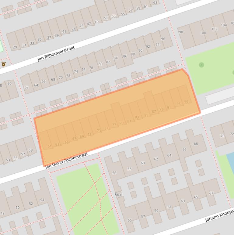 Kaart van postcodegebied 3404AR.