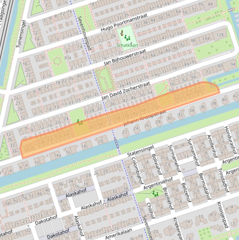 Kaart van postcodegebied 3404AT.