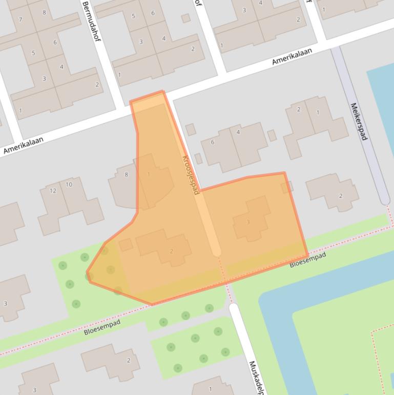 Kaart van postcodegebied 3404BB.