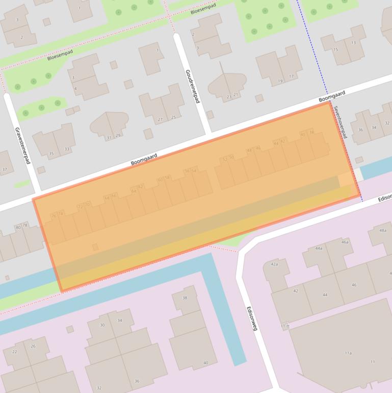 Kaart van postcodegebied 3404BH.