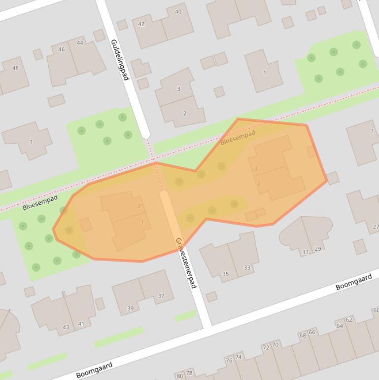 Kaart van postcodegebied 3404BM.