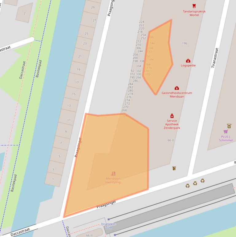 Kaart van postcodegebied 3404CN.