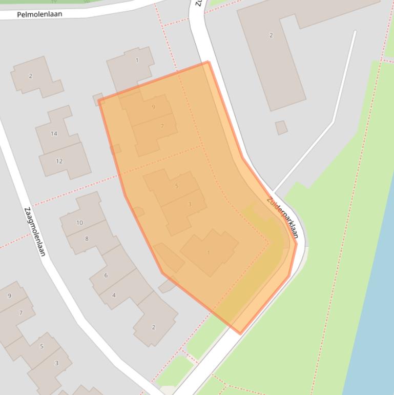 Kaart van postcodegebied 3404DB.