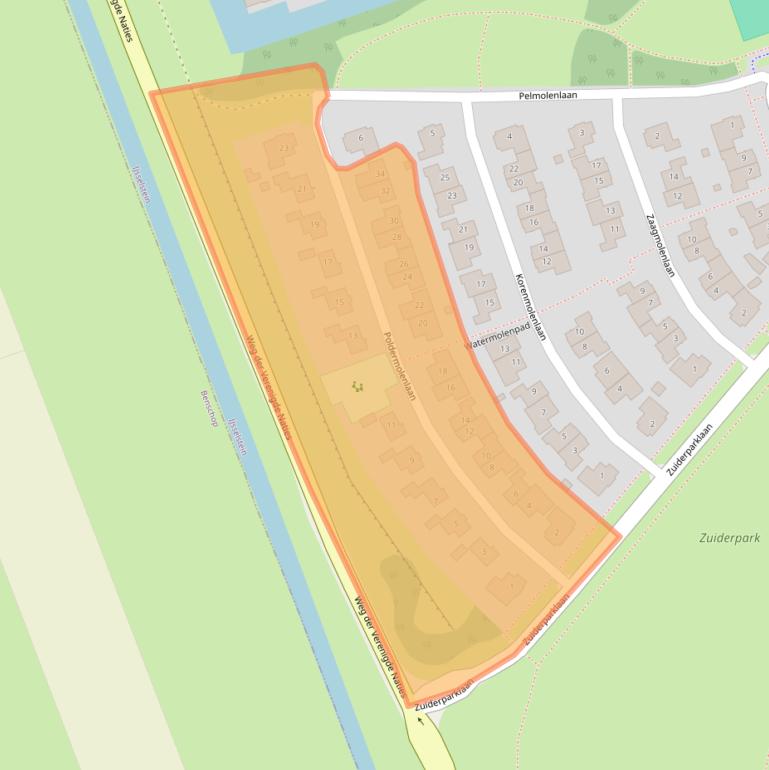 Kaart van postcodegebied 3404DG.