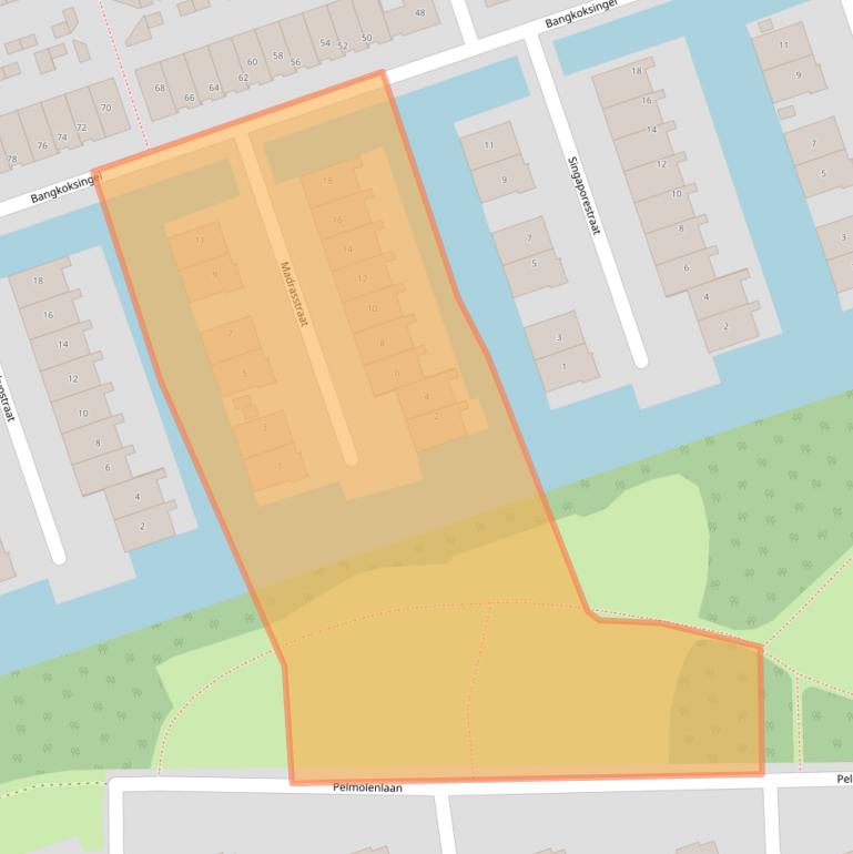 Kaart van postcodegebied 3404DV.