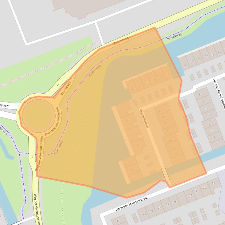 Kaart van postcodegebied 3404GL.