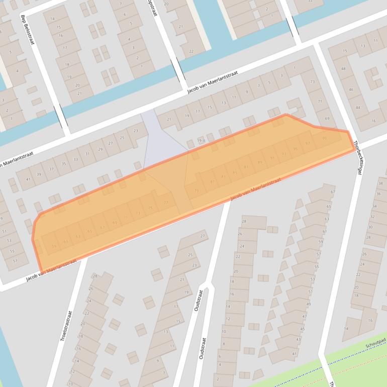 Kaart van postcodegebied 3404GN.