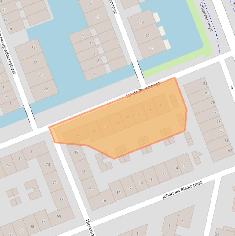 Kaart van postcodegebied 3404GP.