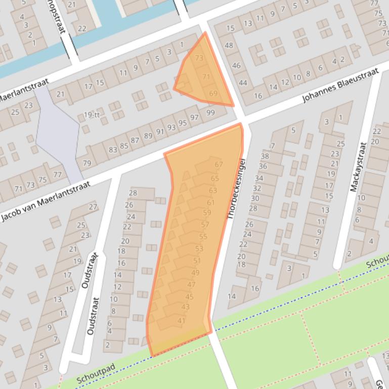 Kaart van postcodegebied 3404HD.