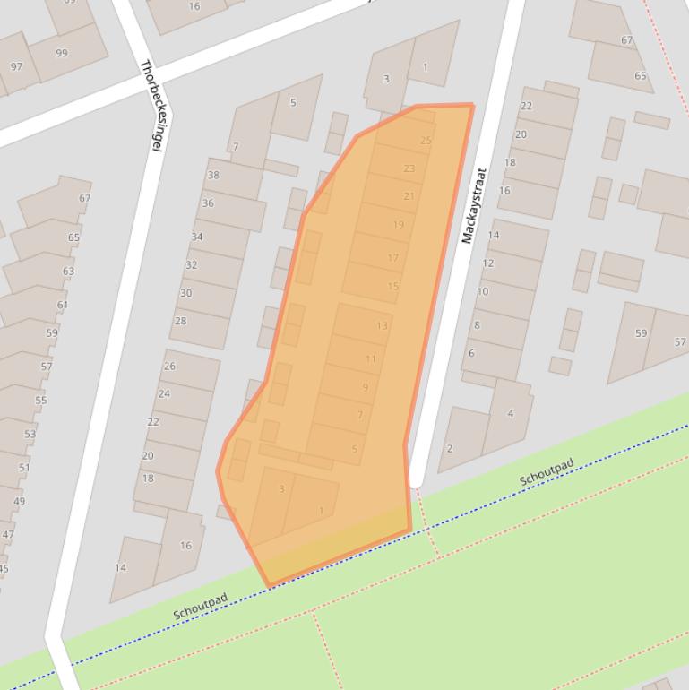 Kaart van postcodegebied 3404HG.