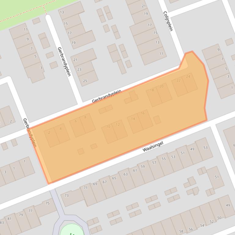 Kaart van postcodegebied 3404JK.