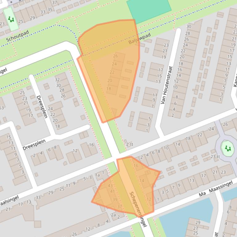 Kaart van postcodegebied 3404JT.