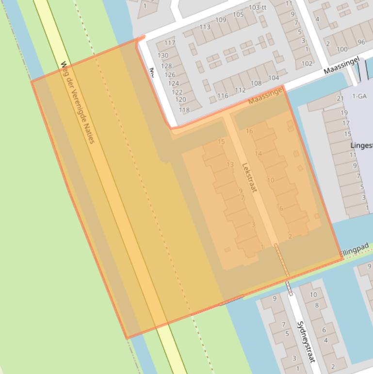 Kaart van postcodegebied 3404KH.