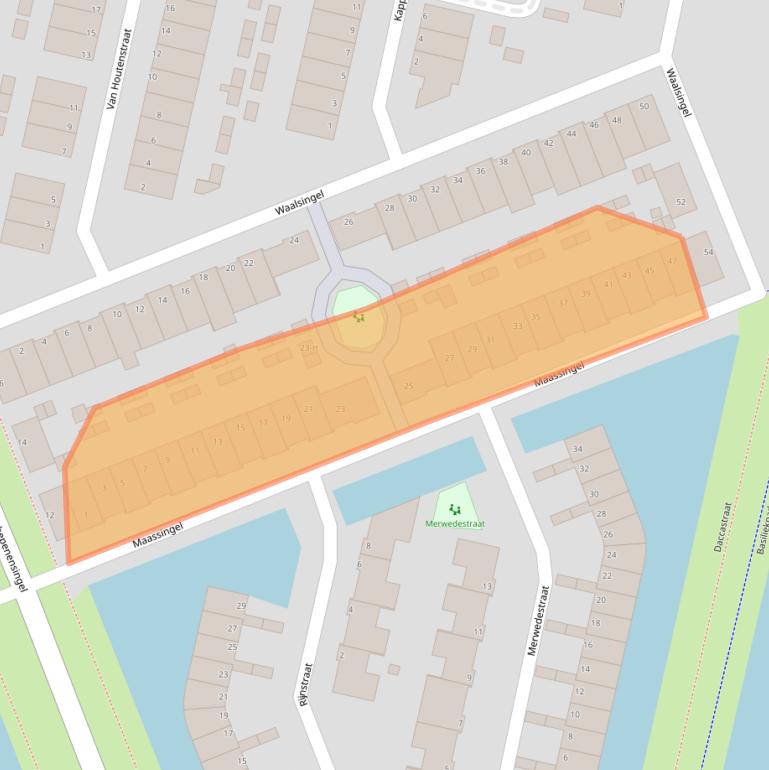 Kaart van postcodegebied 3404KL.