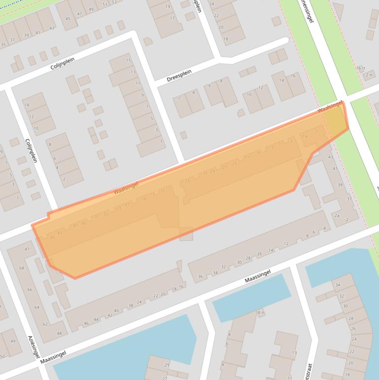 Kaart van postcodegebied 3404KN.