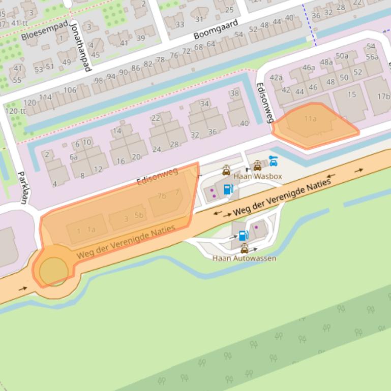 Kaart van postcodegebied 3404LA.