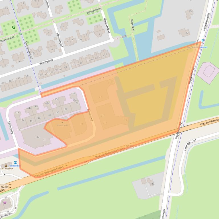 Kaart van postcodegebied 3404LB.