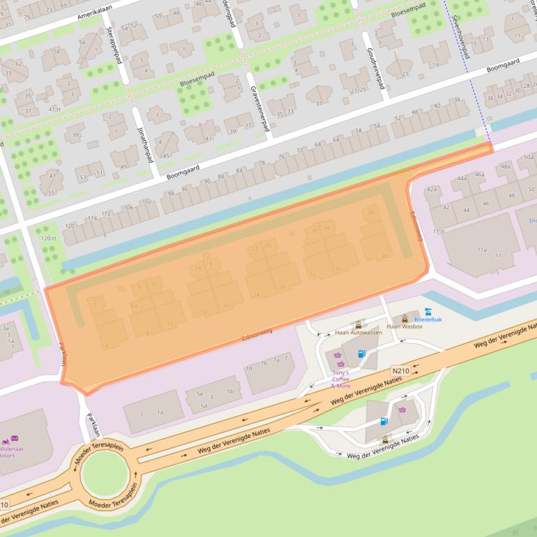 Kaart van postcodegebied 3404LC.