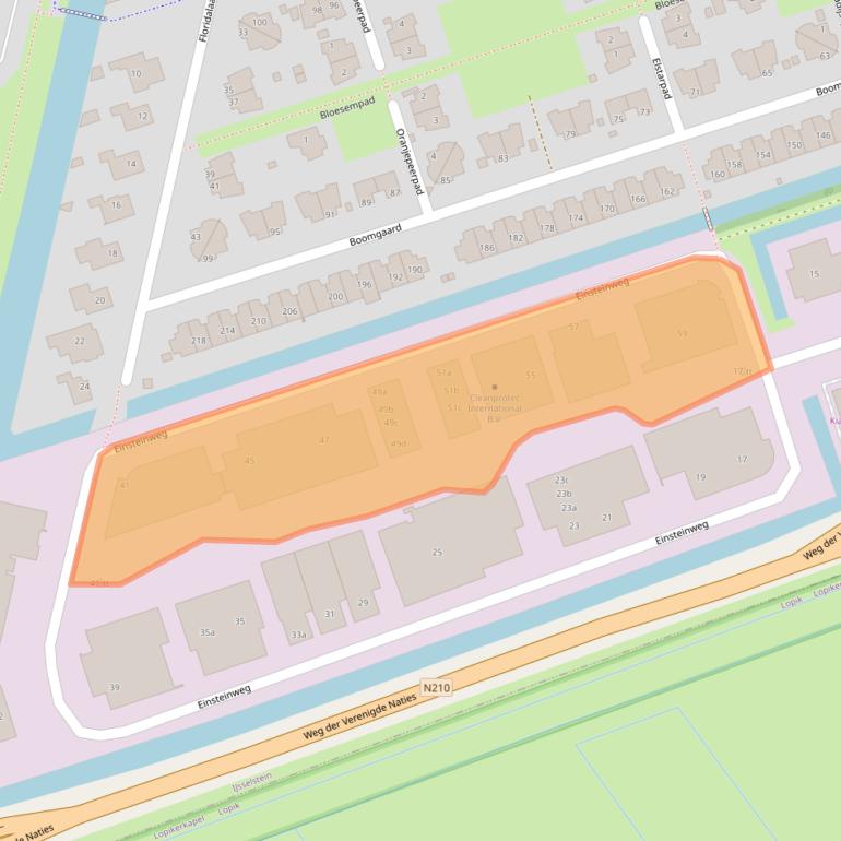 Kaart van postcodegebied 3404LJ.