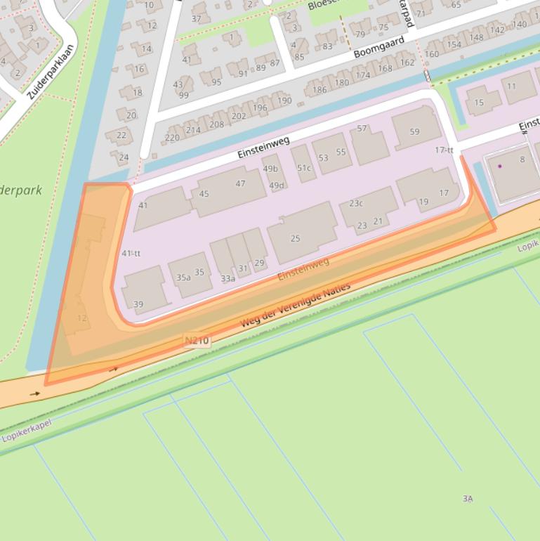 Kaart van postcodegebied 3404LL.