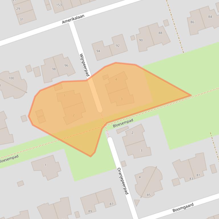 Kaart van postcodegebied 3404TG.