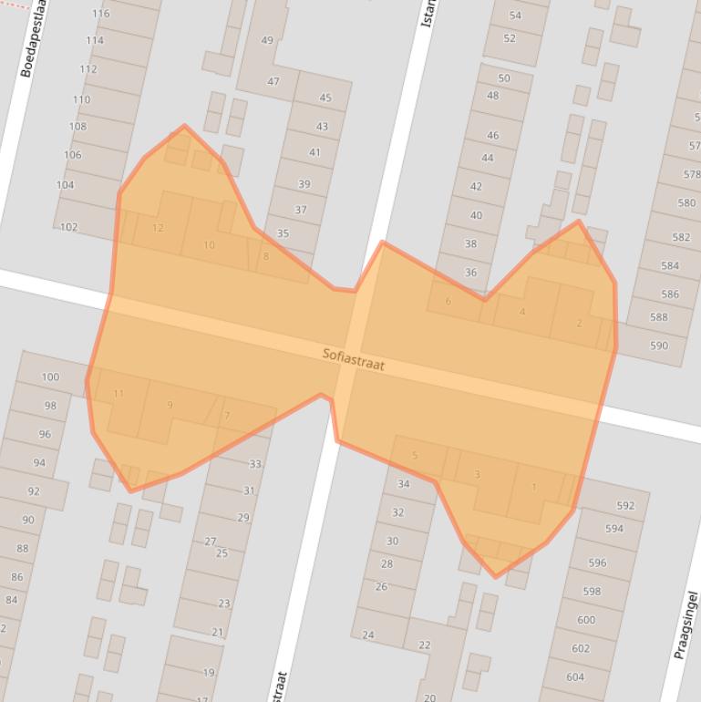 Kaart van postcodegebied 3404VE.