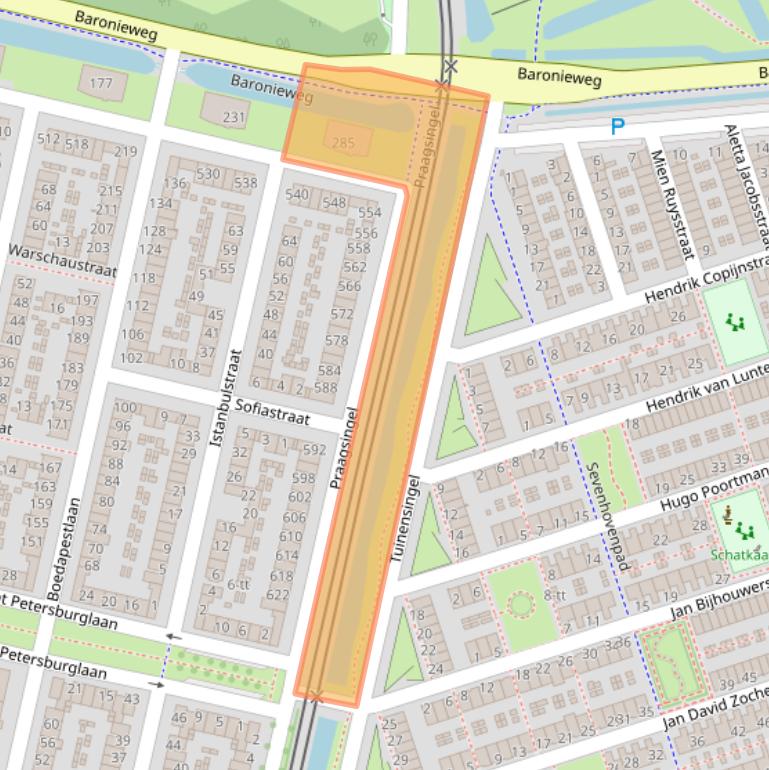 Kaart van postcodegebied 3404VV.