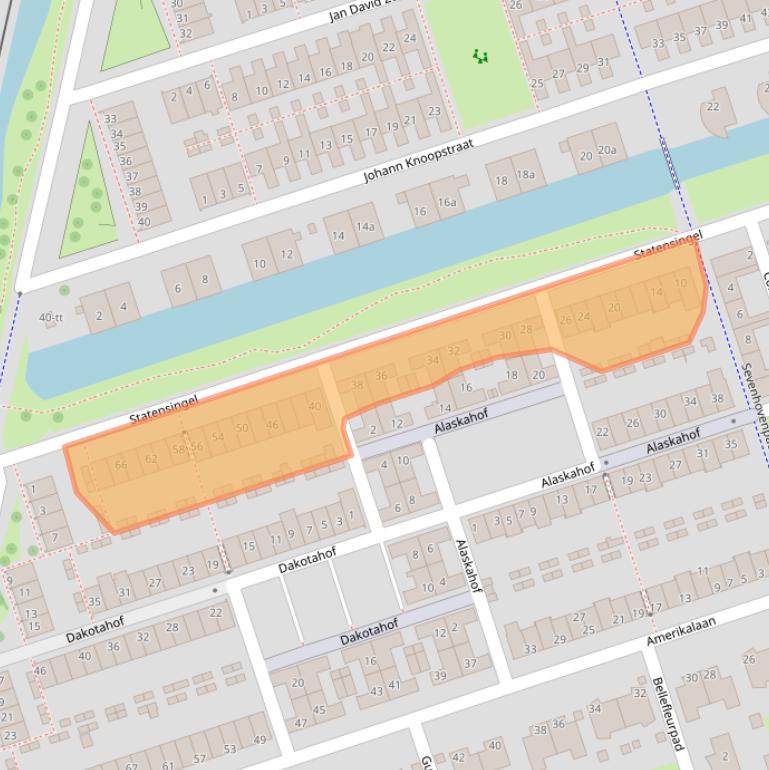 Kaart van postcodegebied 3404WB.