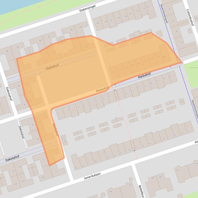 Kaart van postcodegebied 3404WC.
