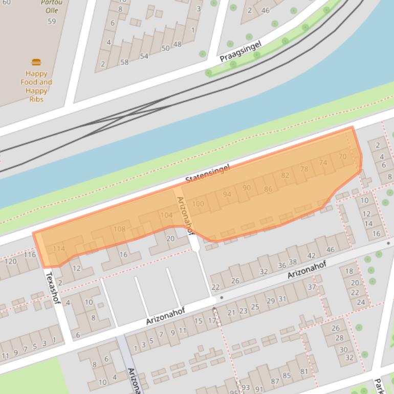 Kaart van postcodegebied 3404WL.