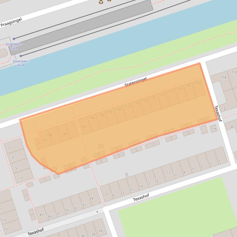 Kaart van postcodegebied 3404WN.