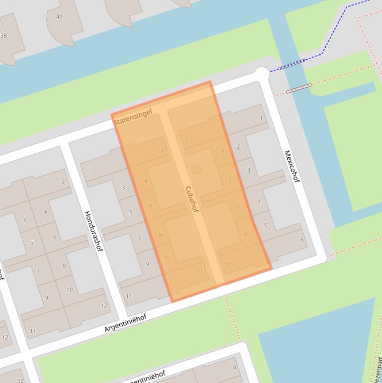 Kaart van postcodegebied 3404ZB.