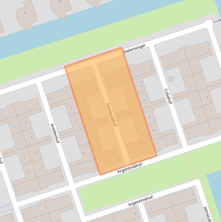Kaart van postcodegebied 3404ZC.