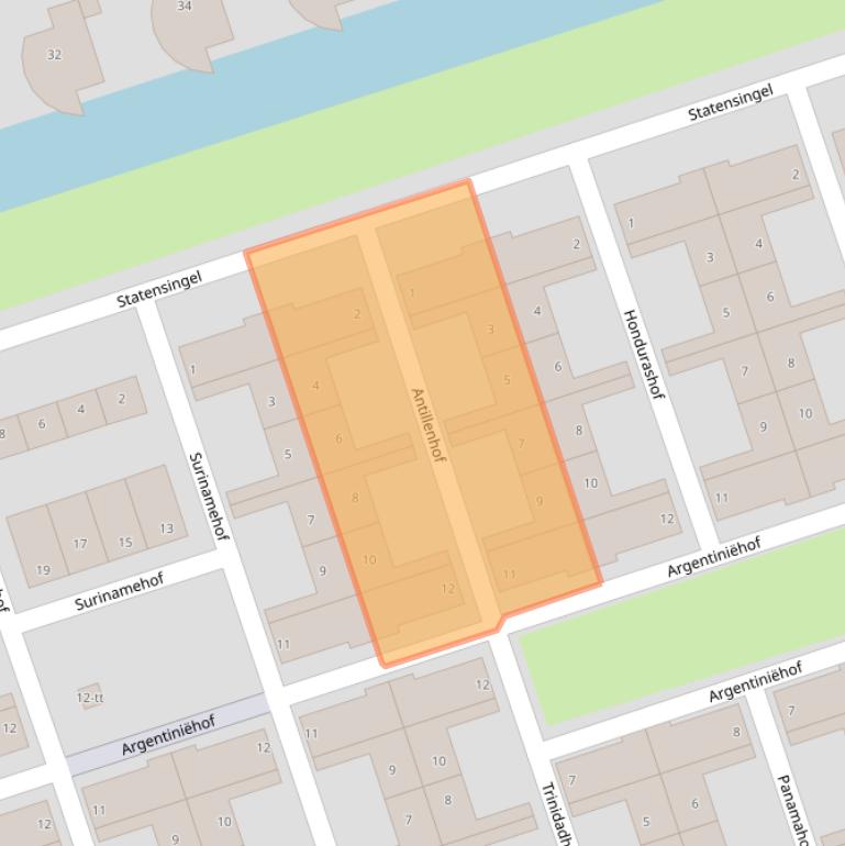 Kaart van postcodegebied 3404ZD.