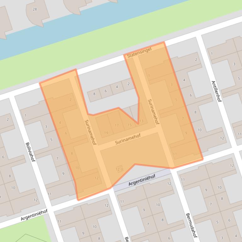 Kaart van postcodegebied 3404ZE.