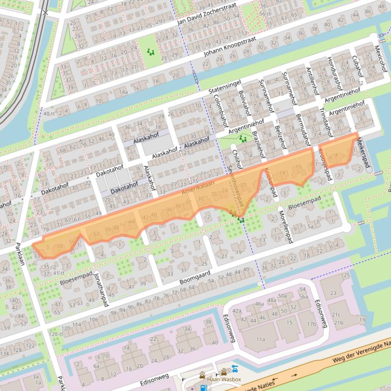 Kaart van postcodegebied 3404ZS.