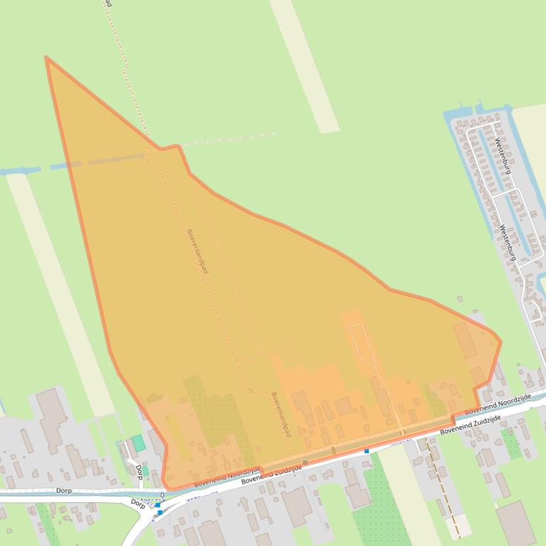 Kaart van postcodegebied 3405AK.