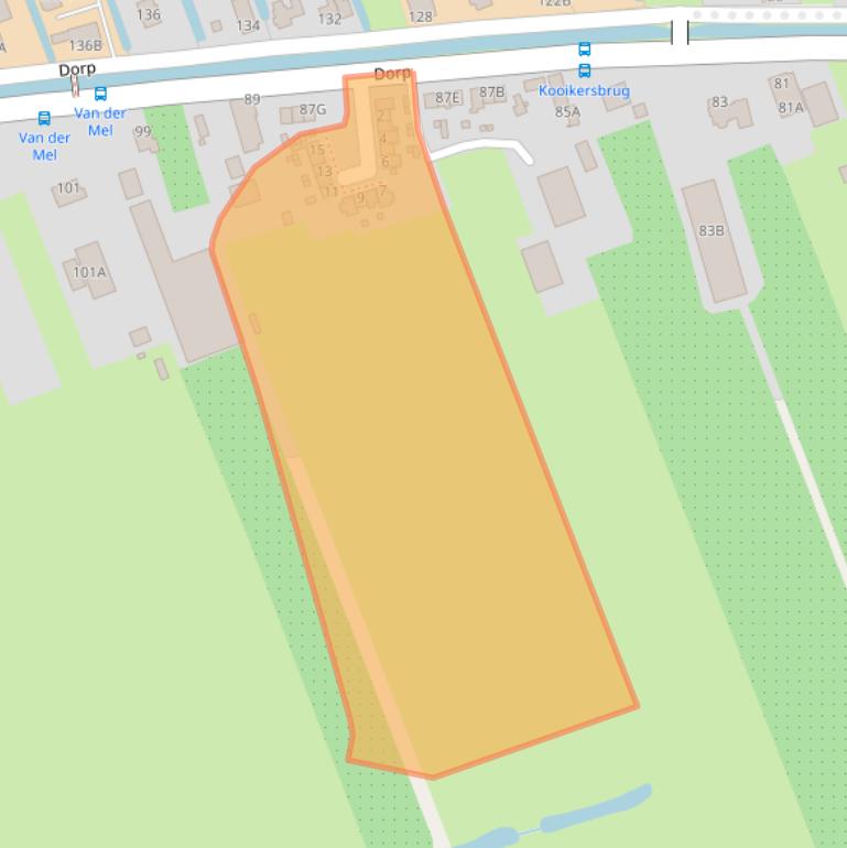 Kaart van postcodegebied 3405AL.