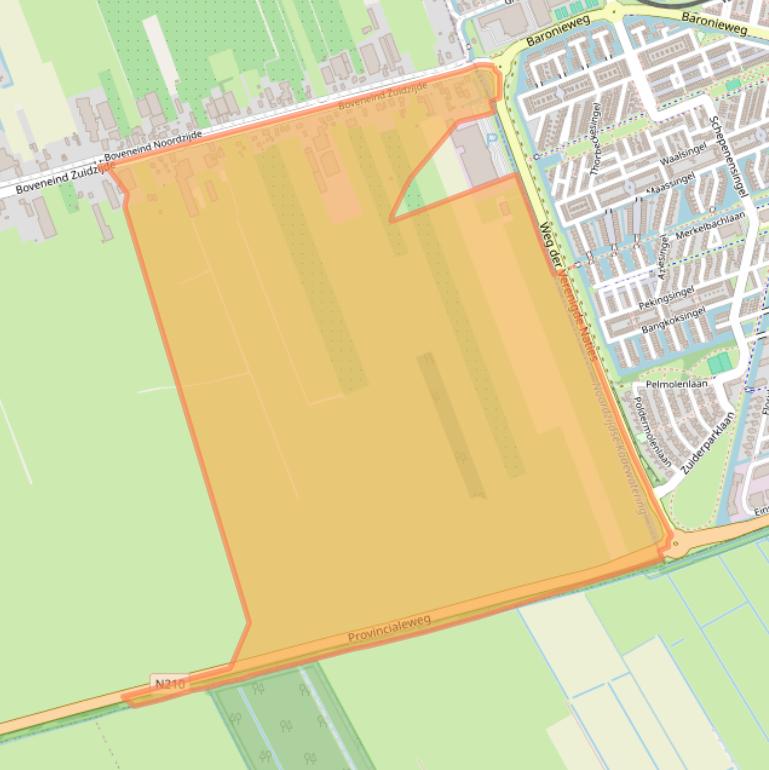 Kaart van postcodegebied 3405AM.