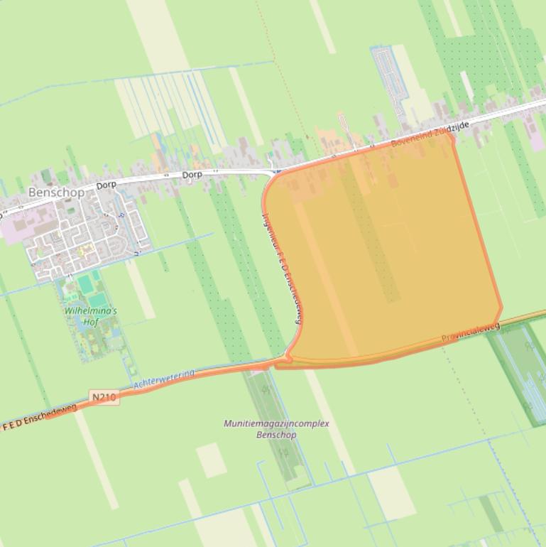 Kaart van postcodegebied 3405AN.