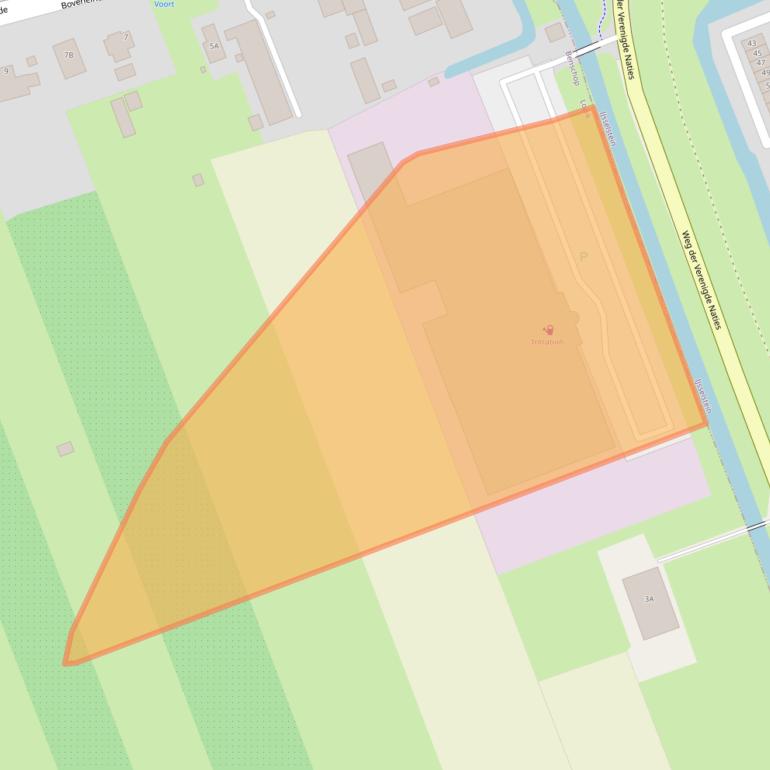 Kaart van postcodegebied 3405AZ.